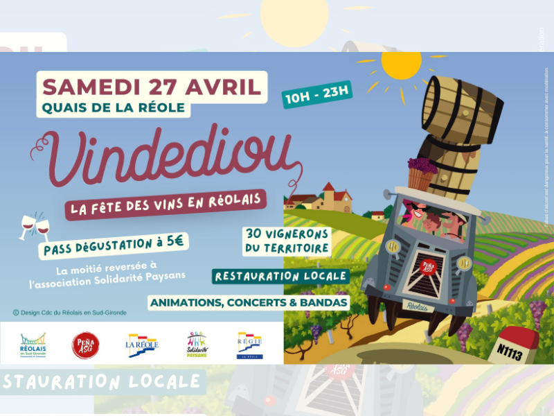 Vindediou: la fête des vins en Réolais