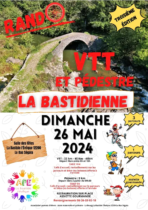 Rando VTT et pédestre "La Bastidienne" à La Bastide l'Evêque