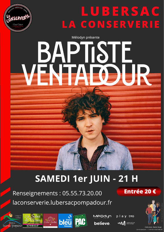 La Conserverie Concert de Baptiste Ventadour