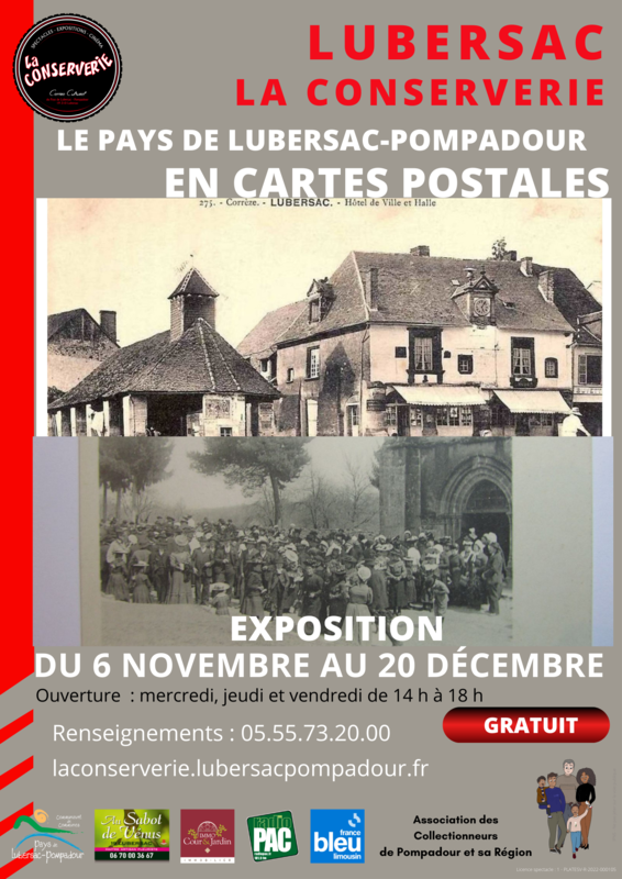 La Conserverie Exposition La Pays de Lubersac-Pompadour en cartes postales