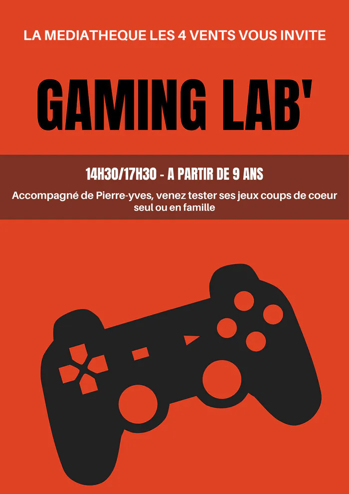 Gaming Lab Médiathèque les Quatre Vents Le Loroux-Bottereau