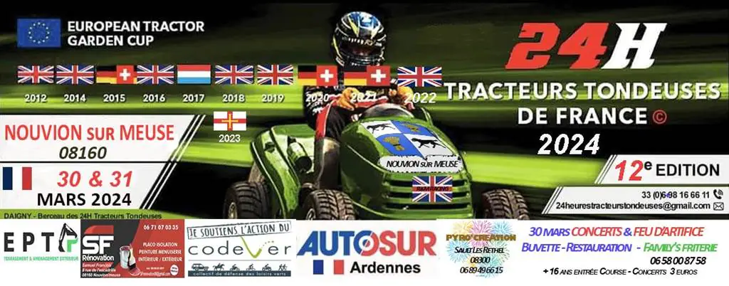 24H Tracteurs Tondeuses de France