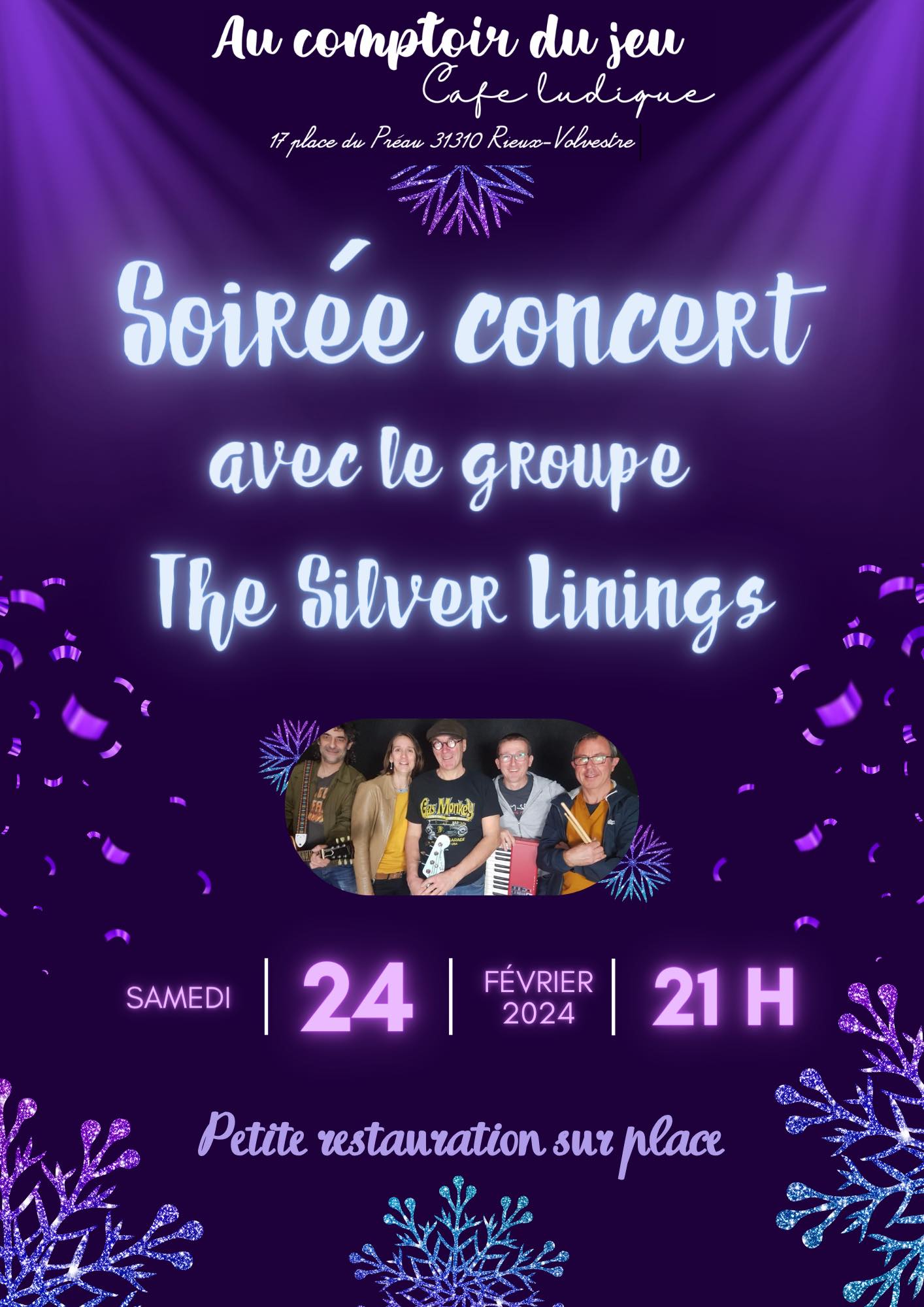 SOIREE CONCERT AVEC THE SILVER LININGS