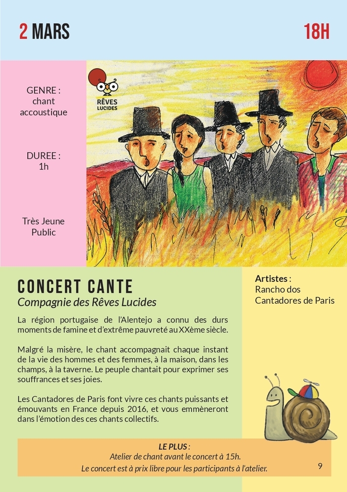 Concert cante Théâtre de la Noue Montreuil