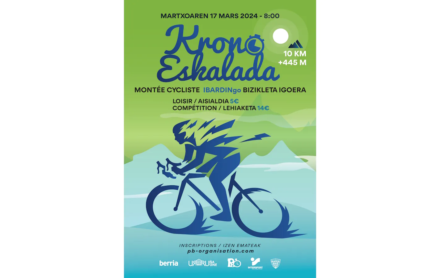 Ibardingo Krono Eskalada montée cycliste à Ibardin