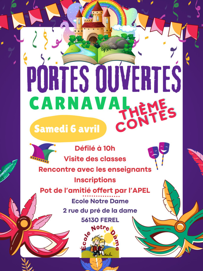 Portes ouvertes et Carnaval 2 Rue du Pré de la Dame 56130 Ferel Ferel