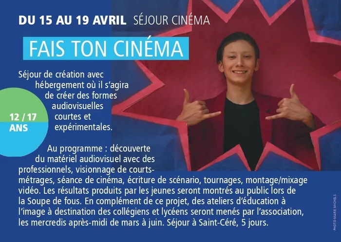 Fais ton cinema Arts Scènes et Compagnie Saint-Céré