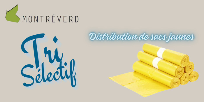 Distribution de sacs jaunes mai 2024 Atelier communal - Saint-André-Treize-Voies Montréverd