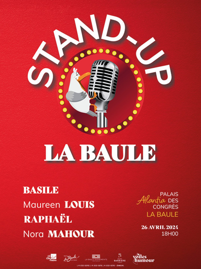 Stand up : plateau découvertes à La Baule - Les voiles de l'humour Atlantia Palais des congrès et des festivals La baule