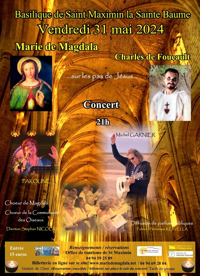 concert Michel Garnier et Pakoune basilique Sainte Madeleine Saint-Maximin-la-Sainte-Baume