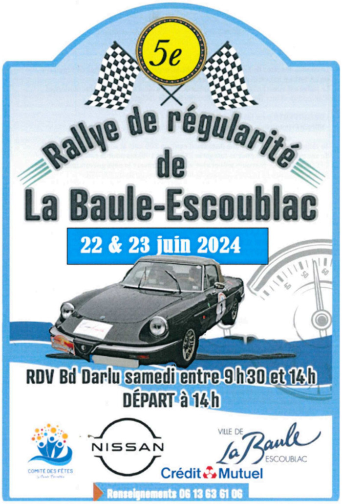 Rallye de régularité 2024 Boulevard Darlu 44500 La baule La baule