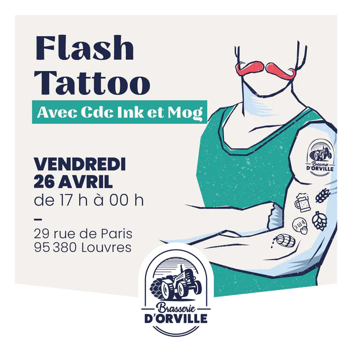 Flash Tattoo Brasserie d'Orville Louvres