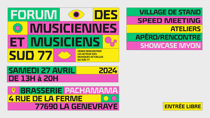 Forum des musiciennes et musiciens Sud 77 Brasserie Pachama / La Genevraye / 77 La Genevraye