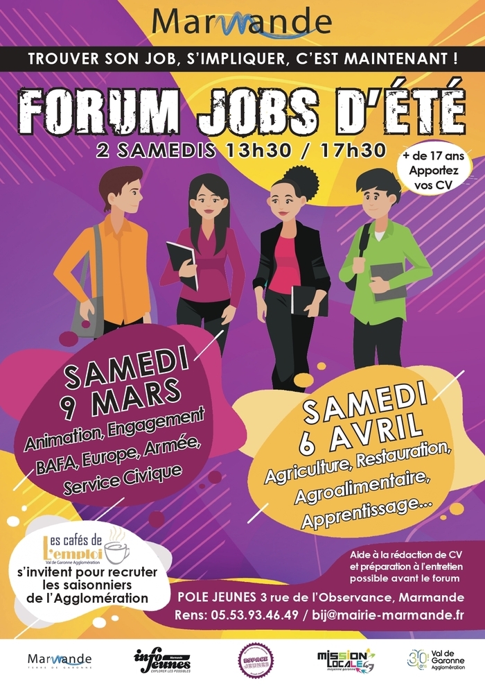 Forum Jobs d'été Bureau Information Jeunesse Marmande