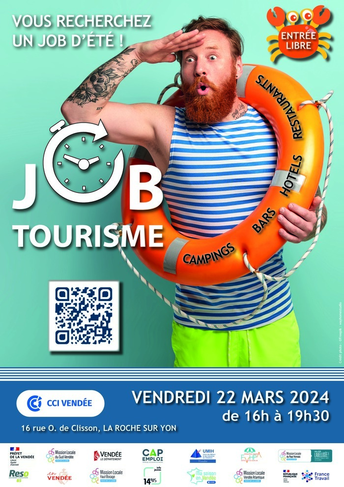 JOB Tourisme 2024 - La Roche Sur Yon - Vendée CCI Vendée La Roche-sur-Yon