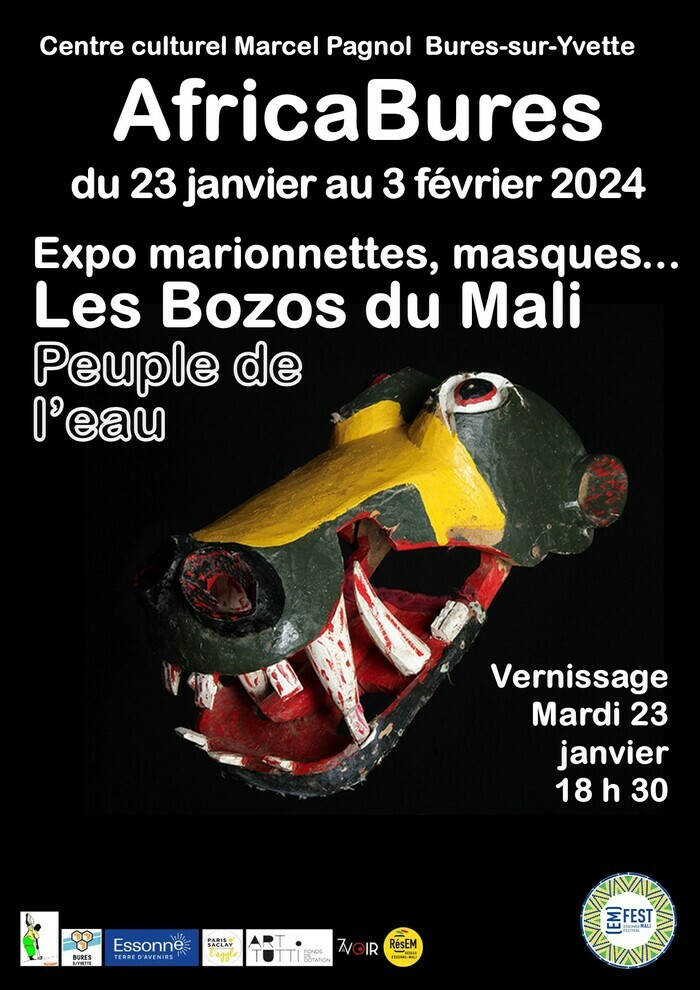 AFRICABURES Exposition marionnettes les Bozos du Mali Centre Culturel Marcel Pagnol Bures-sur-Yvette Essonne Bures-sur-Yvette