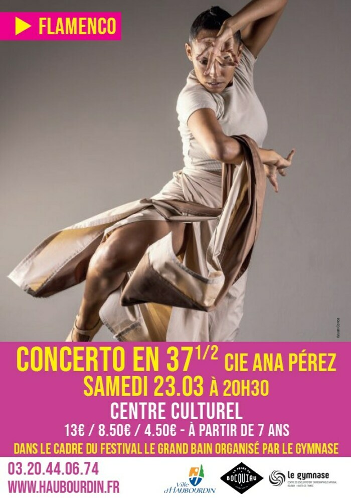 Flamenco "concerto en 37 1/2" Centre culturel Paul André Lequimme Haubourdin