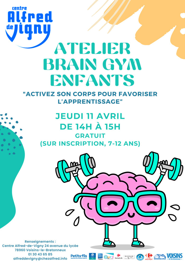 Atelier Brain Gym enfant Centre Social et Culturel Alfred-de-Vigny Voisins-le-Bretonneux