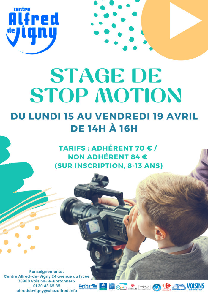 Stage de stop motion Centre Social et Culturel Alfred-de-Vigny Voisins-le-Bretonneux
