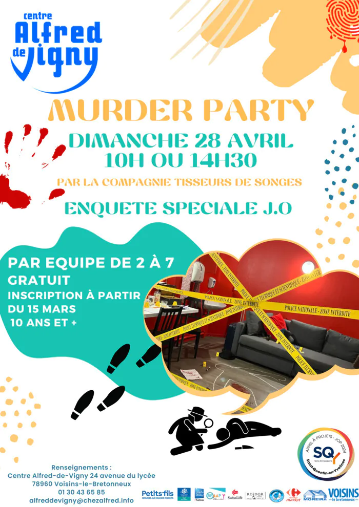 Murder Party Centre Social et Culturel Alfred-de-Vigny Voisins-le-Bretonneux