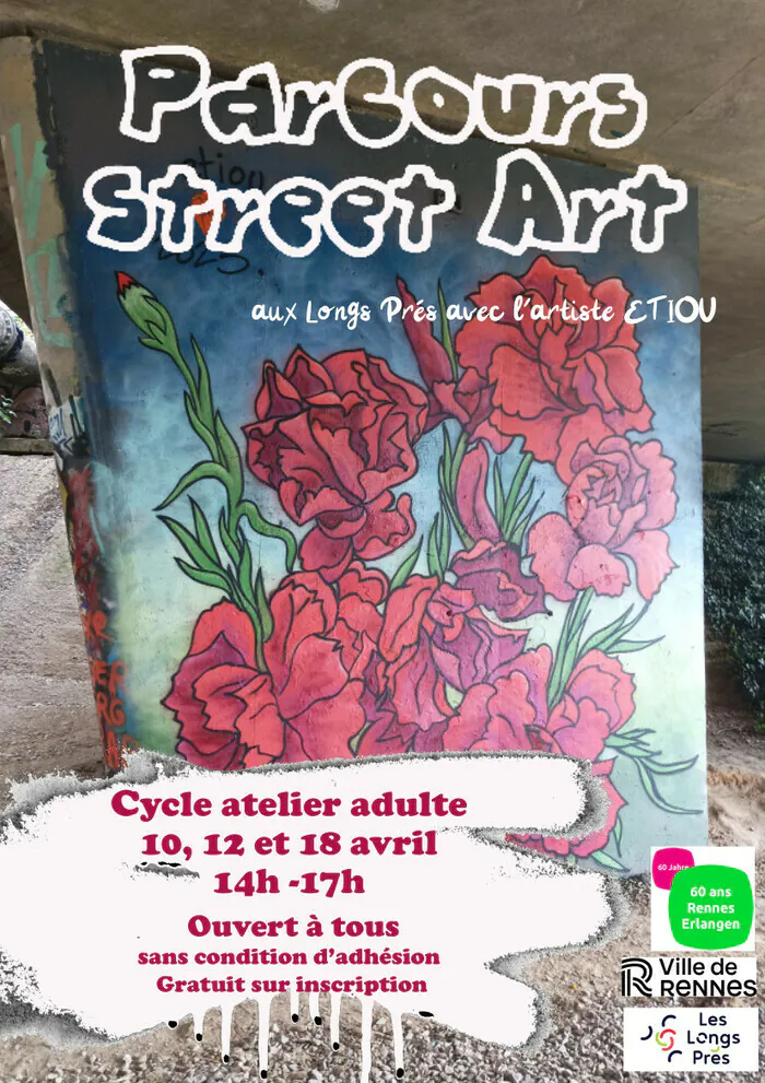 Parcours street art Centre socioculturel des Longs Prés Rennes