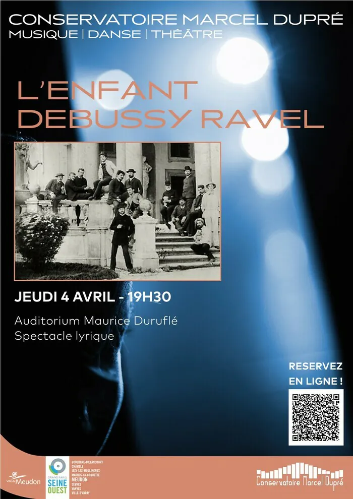 L'enfant Debussy Ravel Conservatoire à Rayonnement Départemental Marcel Dupré de Meudon