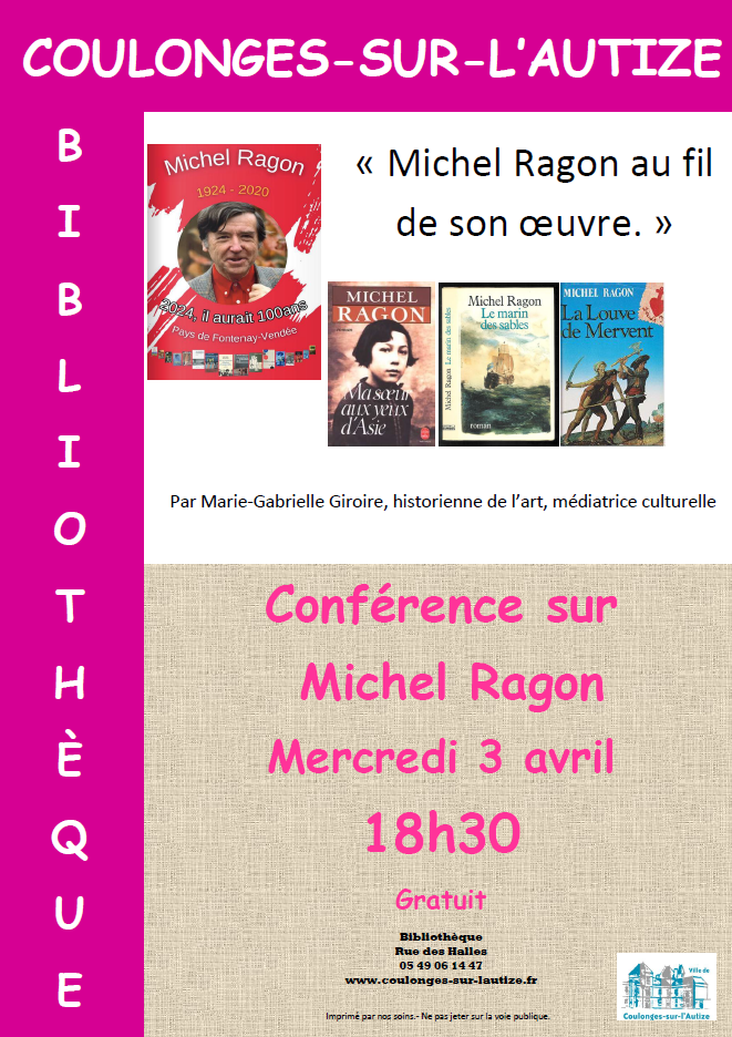 Conférence "Michel Ragon au fil de son oeuvre"