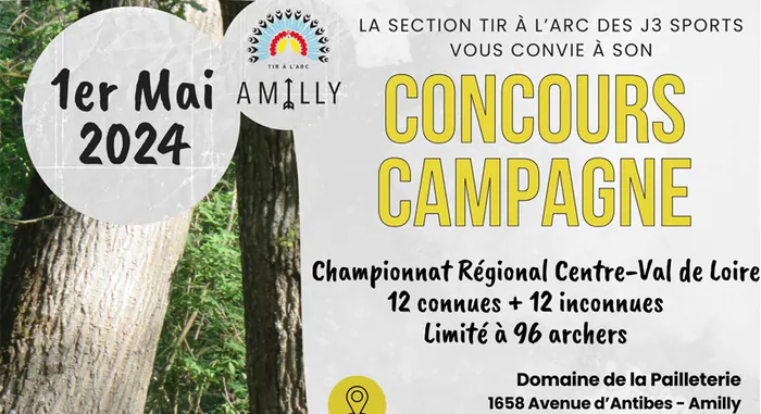 Tir à l'arc : Concours campagne au Domaine de la Pailleterie domaine de la Pailleterie Amilly