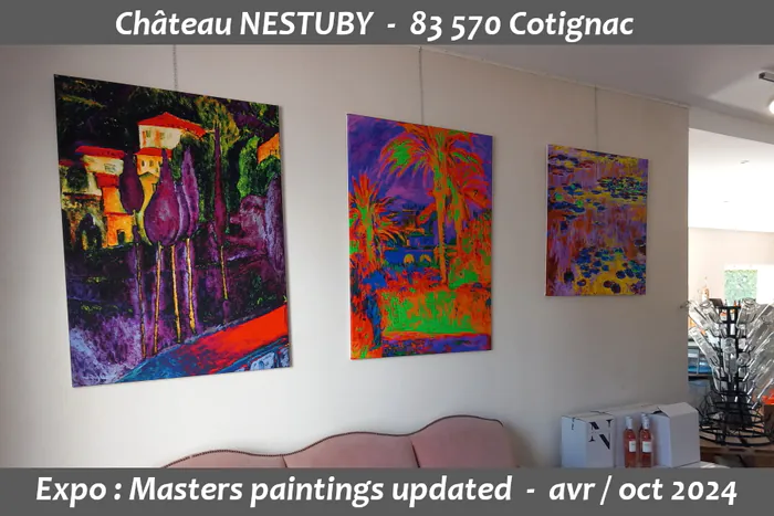 Great masters paintings upgraded Domaine de Nestuby 4540 route de Montfort Cotignac