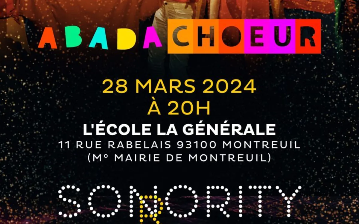 Concert des chorales Abadachoeur et Sonority Ecole la générale Montreuil