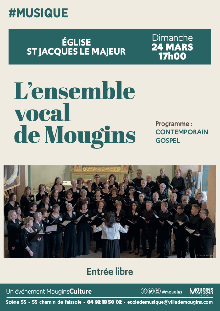 Concert chorale Église Saint-Jacques le Majeur Mougins