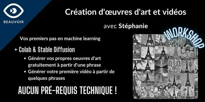Vos premiers pas en machine learning : création d'œuvres d'art et vidéos En ligne Paris