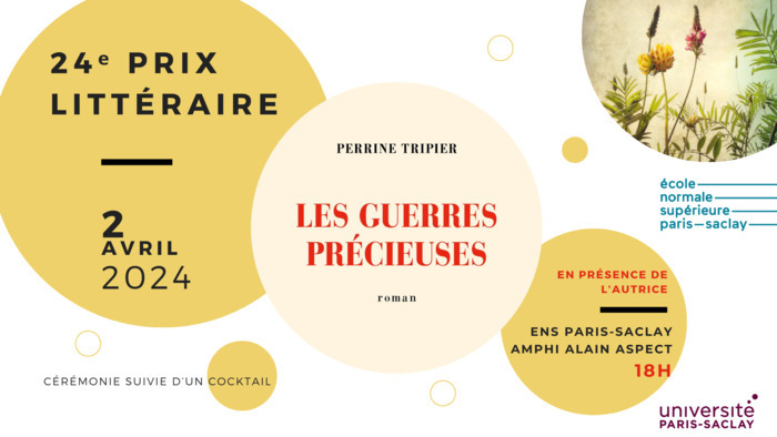 Remise du 24e Prix littéraire de l'ENS Paris-Saclay ENS Paris-Saclay - amphithéâtre Alain Aspect Gif-sur-Yvette