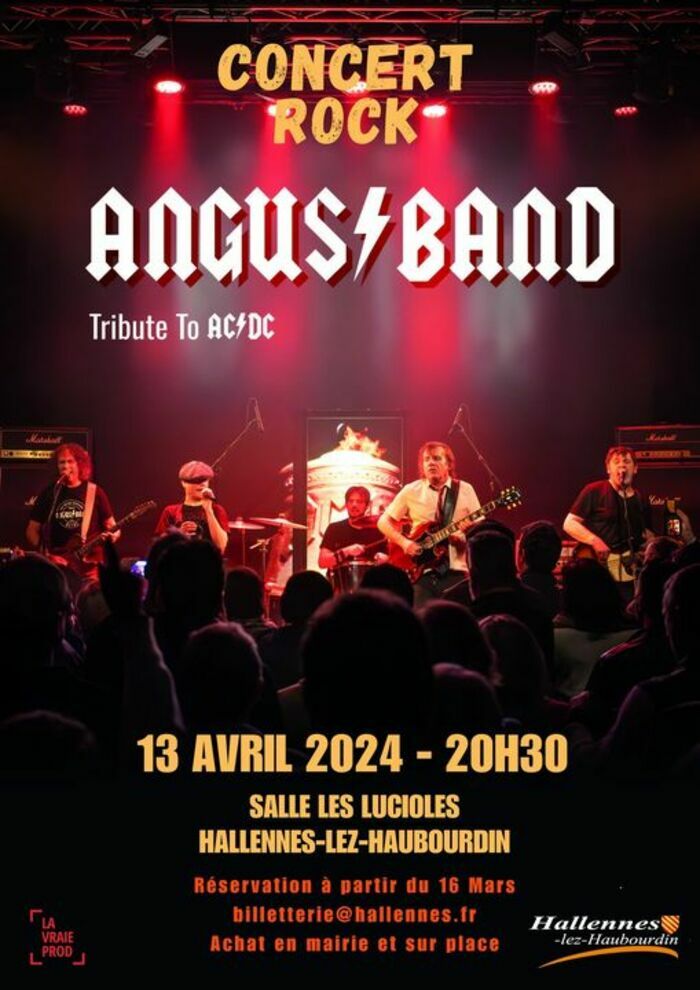 Concert rock "Angus Band" Espace culturel Les Lucioles Hallennes-lez-Haubourdin