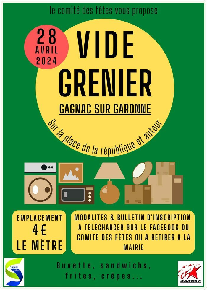 Vide grenier Espace Garonne – Gagnac-sur-Garonne Gagnac-sur-Garonne