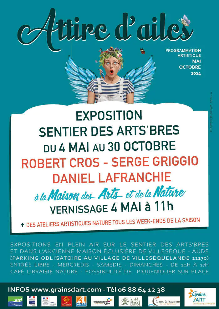 Inauguration sentier artistique des Arts'bres Espace Michel Escande - salle polyvalente Villesèquelande