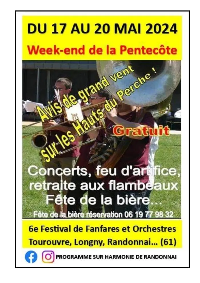 6ème Festival des fanfares et orchestres à Tourouvre Festival des fanfares Tourouvre