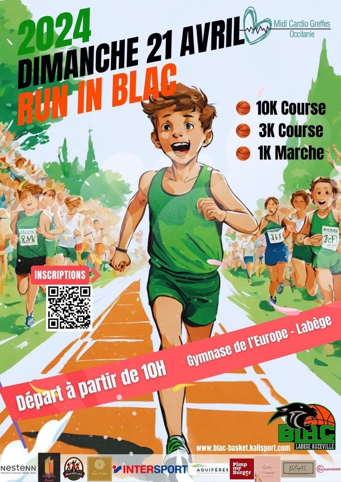 RUN IN BLAC à Labège : 1ère Edition gymnase de l'europe Labège