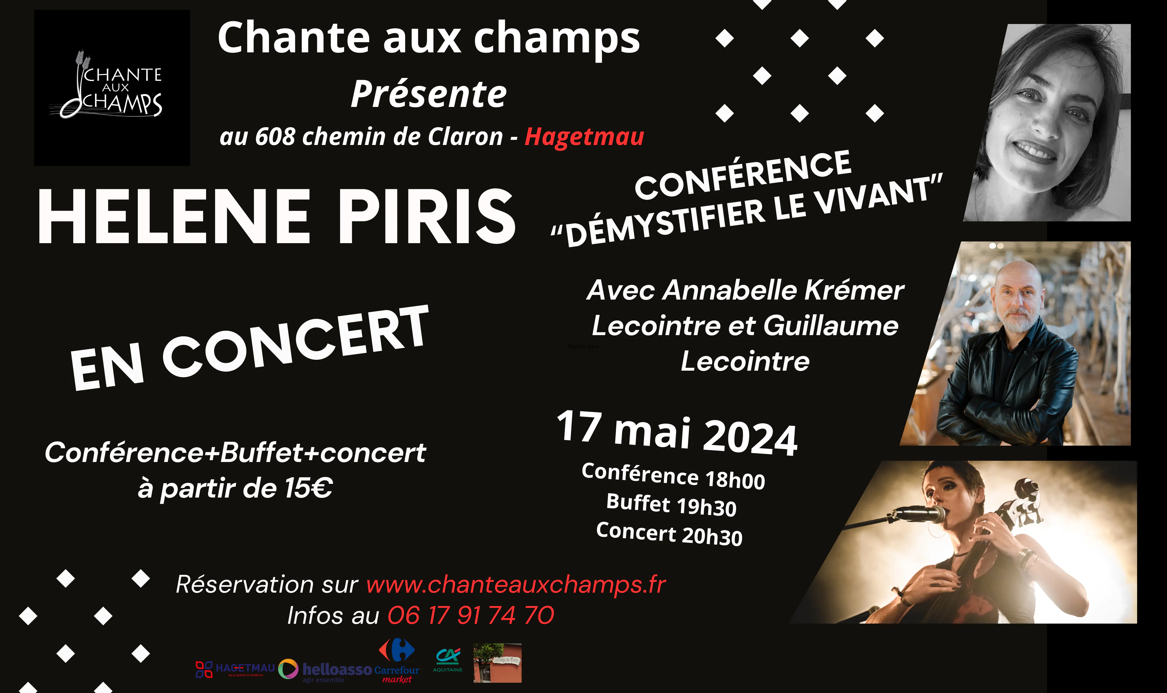 Chante aux Champs Concert d'Hélène Piris