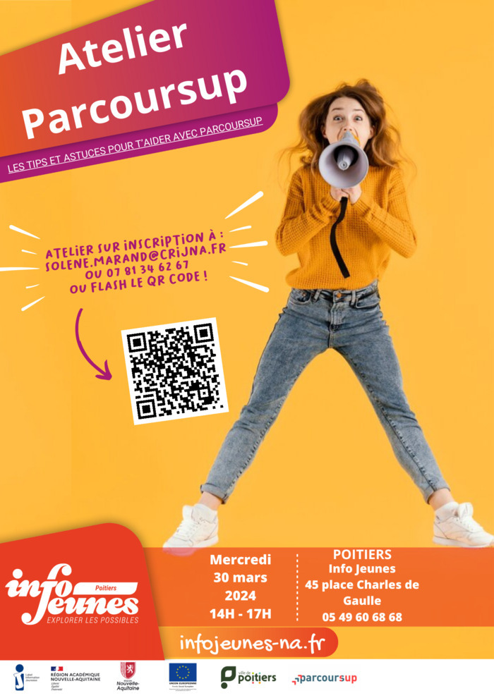 Atelier Parcoursup Info Jeunes Poitiers Poitiers