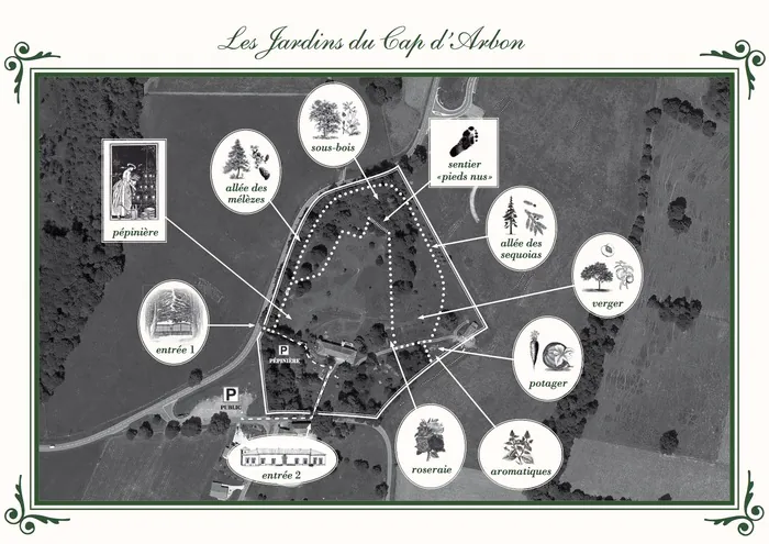 Flâneries sensorielles Jardins du Cap d'Arbon Estadens