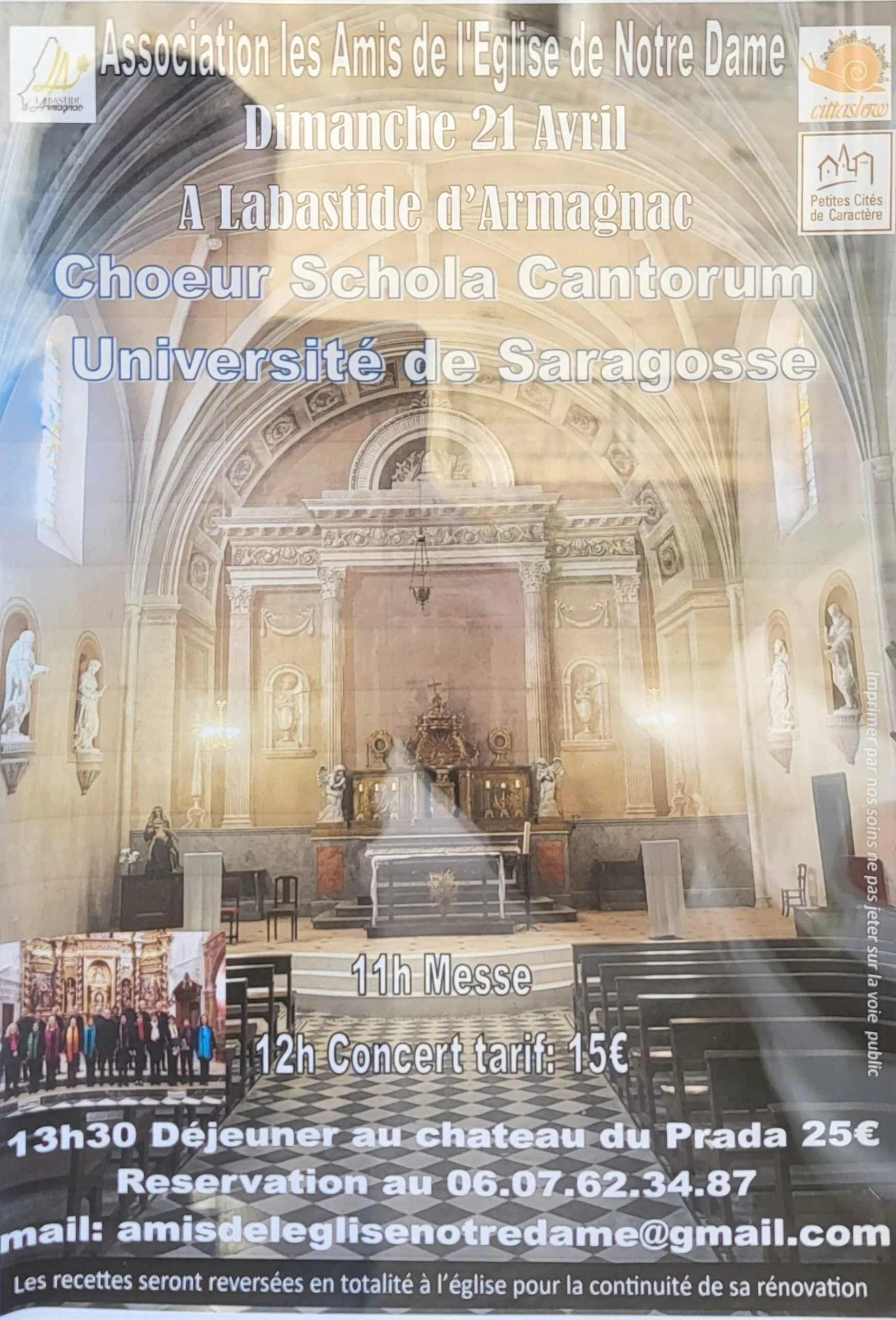 Concert Choeur Schola Cantorum