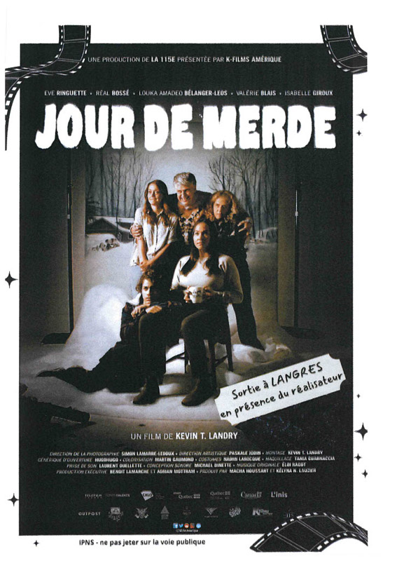 FILM "JOUR DE MERDE" CINÉMA QUÉBECOIS