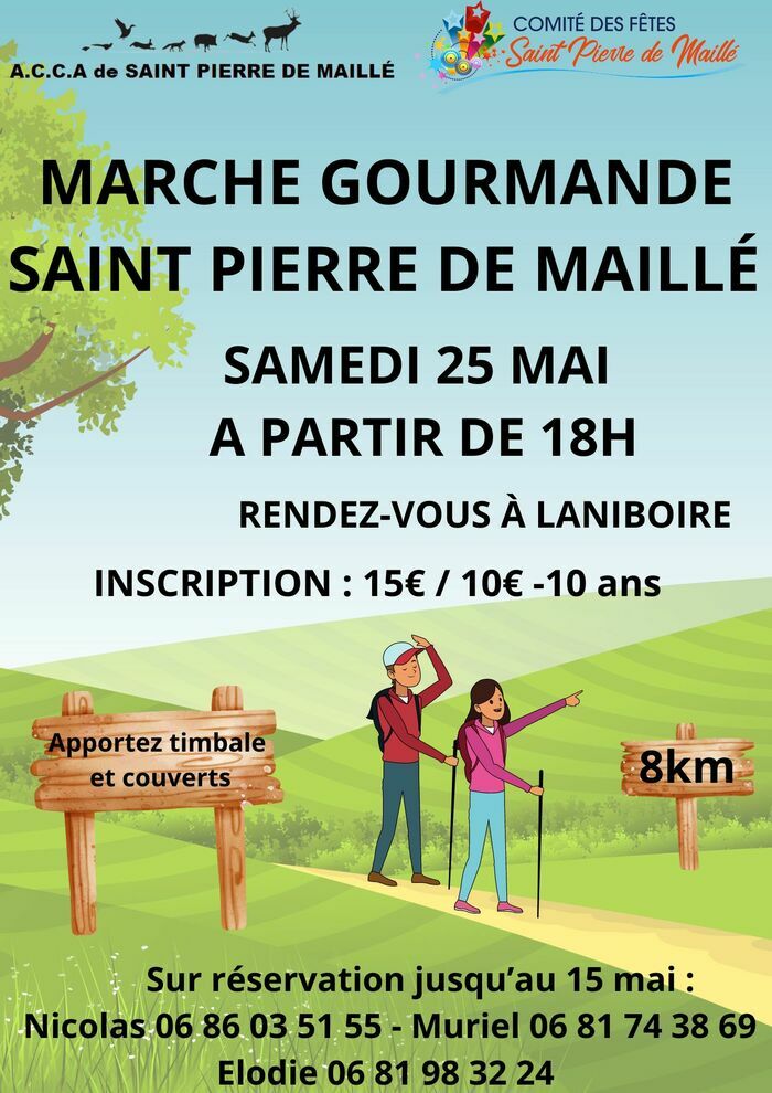 Marche Gourmande à St Pierre de Maillé Laniboire Saint-Pierre-de-Maillé