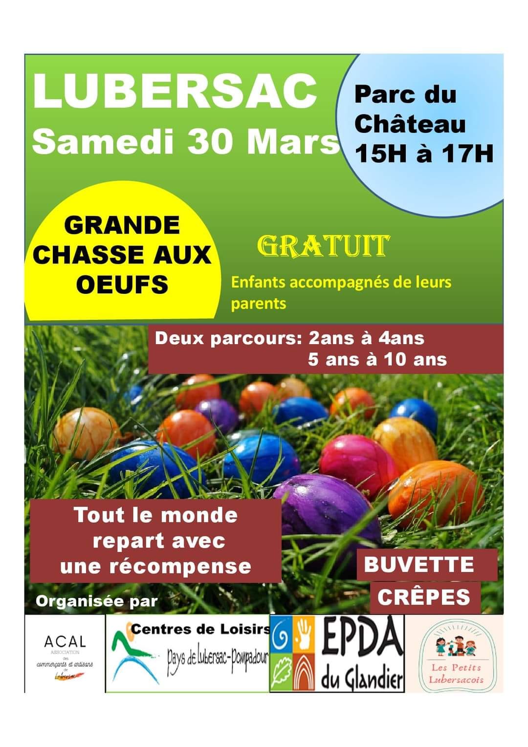 Chasse aux oeufs à Lubersac