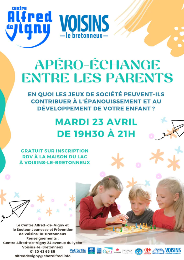 Apéro-échange des Parents Maison du Lac Voisins-le-Bretonneux