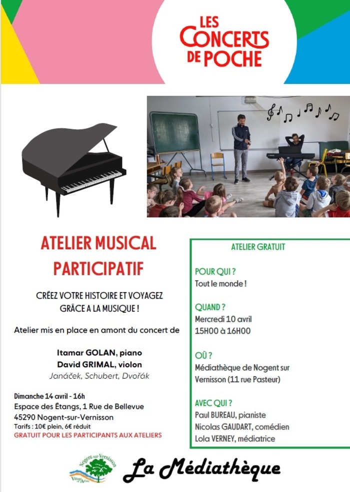 Atelier musical "Musique en chantier" Médiathèque Bray-saint-aignan
