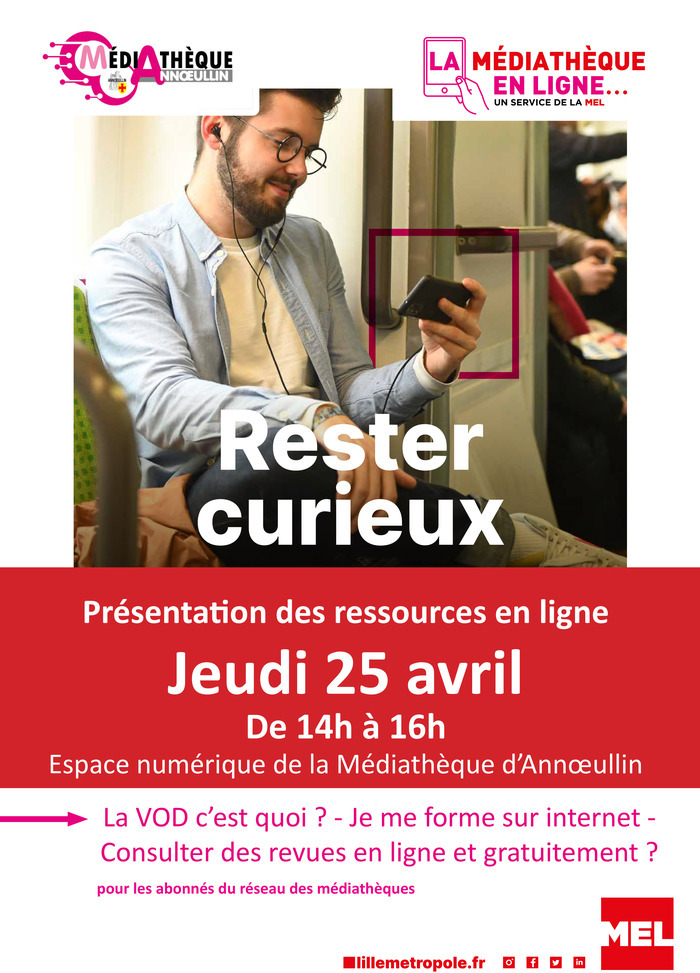 Présentation des ressources en ligne Médiathèque François Mitterrand - Annoeullin Annœullin