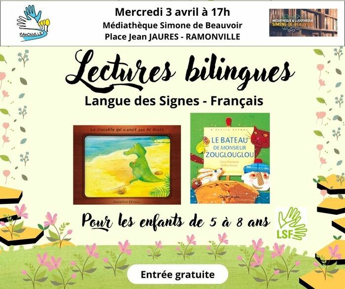 Croquettes de livres en LSF Médiathèque Simone-de-Beauvoir Ramonville-Saint-Agne