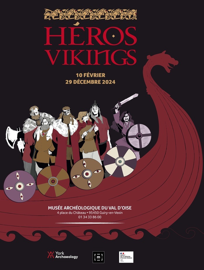 Visite commentée de l'exposition "Héros vikings" Musée archéologique du Val d'Oise Guiry-en-Vexin